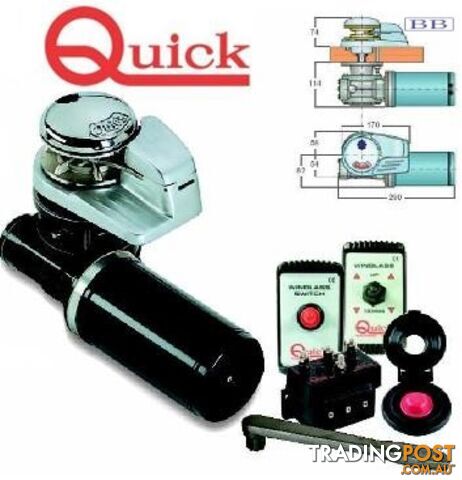 Quick anchor Winches Vertical Winch - Aries 500 (20- 30mm deck)