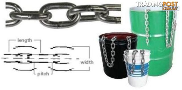S/S gen link chain 50kg - 6mm