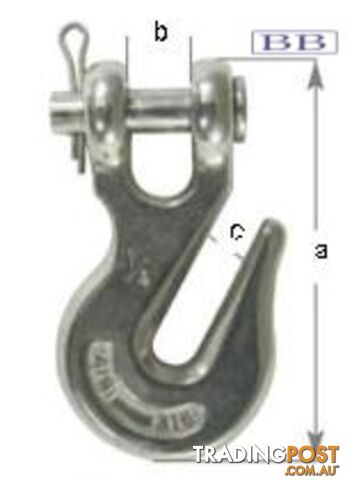 Stainless steel Clevis Grab Hook for 13mm chain