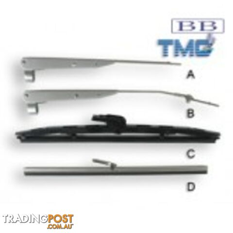 Stainless Steel Straight Wiper Blade, 356mm