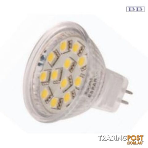 M16 led globes 10-30 volt 15 SMD Warm white