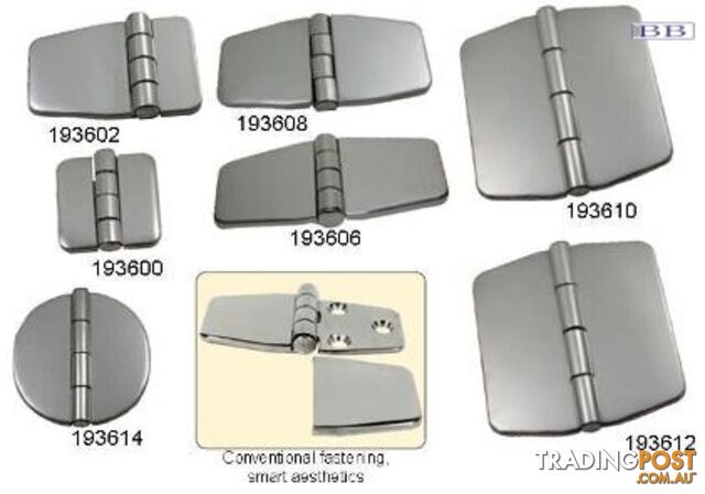 Stainless Steel Covered Hinge 66mm