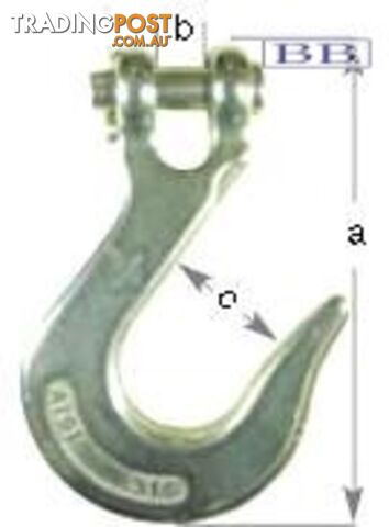 S/S Clevis Slip Hook - 10mm