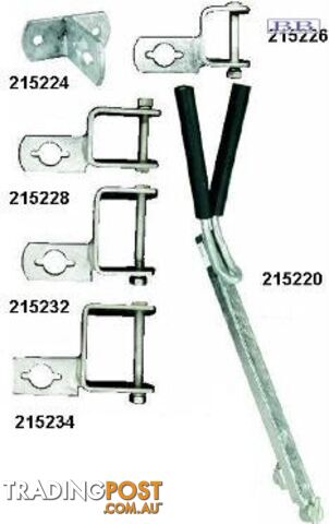 Trailer Fitting Clamp On - 75x50