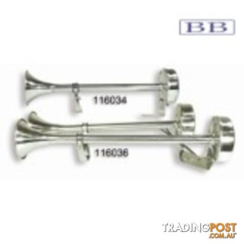 Single 12 Volt Trumpet Horn
