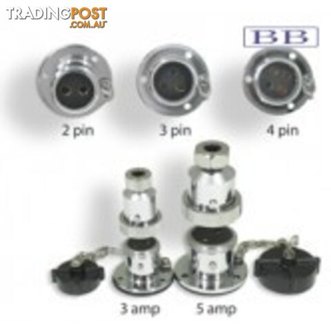 4 Pin Screw Type Cable Connector, 3 Amp