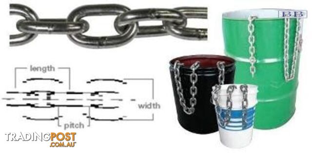 S/S gen link chain 100kg - 13mm