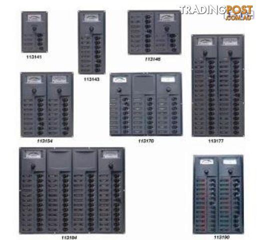 Cruiser 24 Breaker Panel with 24v & 50amp Meters 113192