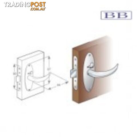 Compact Chrome Lock Sets