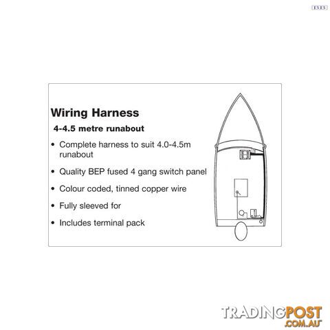 4-4.5 Metre Runabout Wiring Harness