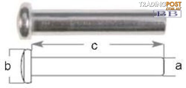 Button Head End Terminal suits 3.0mm wire TO 4mm