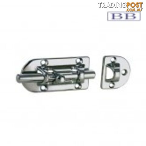 Barrel Bolt - Chromed Bronze 138mm