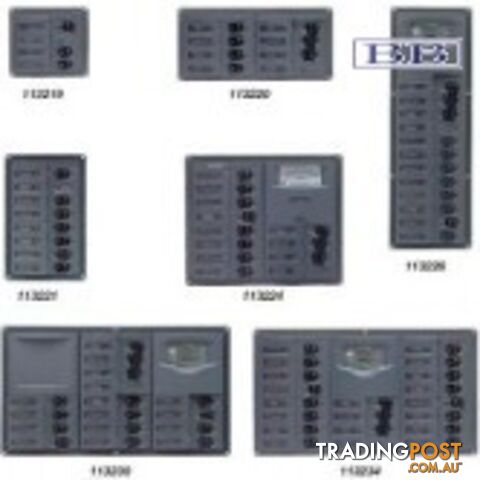 AC Horizontal8 Breaker Panel with Analogue Meter