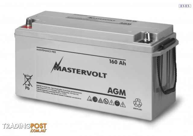 Marine Batteries Mastervolt AGM std 12v 160Ah battery