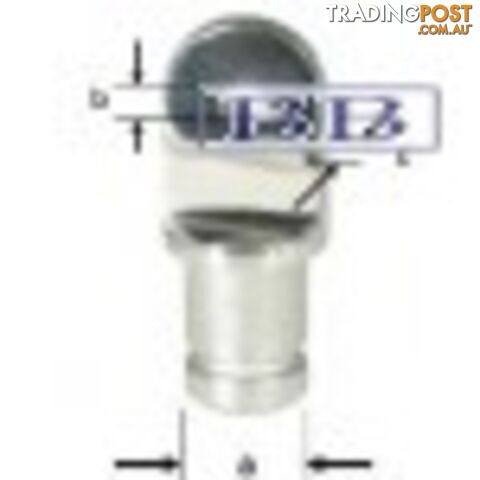 Canopy Bow End S/S 1"