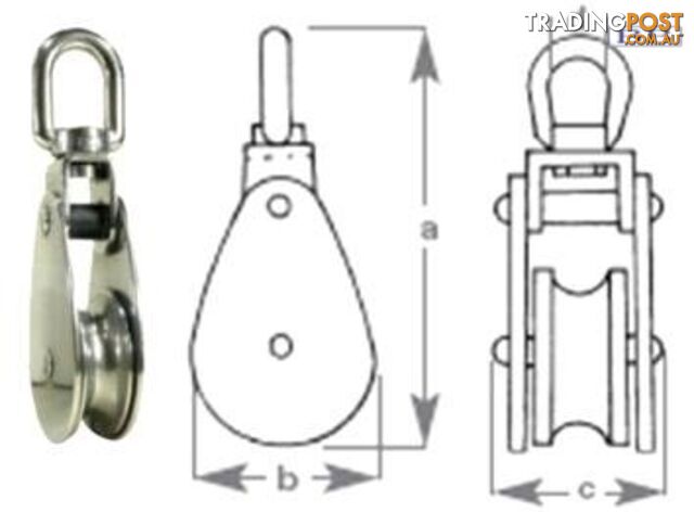 Cheek Block - 14mm S/S