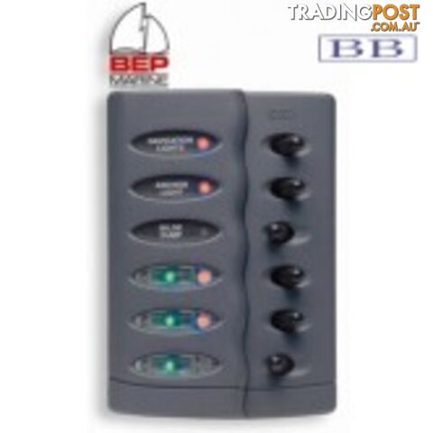 BEP 6 Switch Waterproof with PTC Fuses