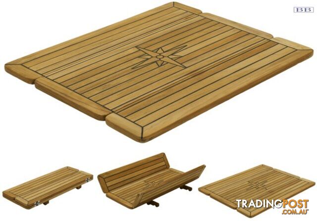 Marine TEAK Table tops Folding Rectangular Wing 139448 139450