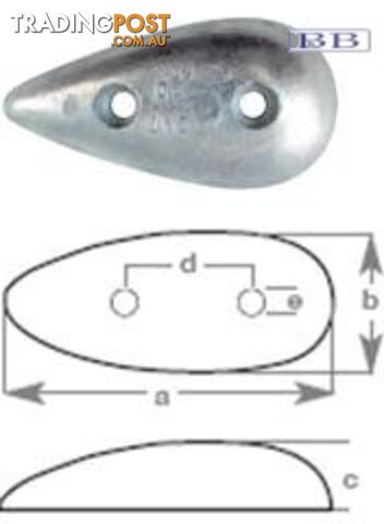 Tear Drop Anode 0.18kg