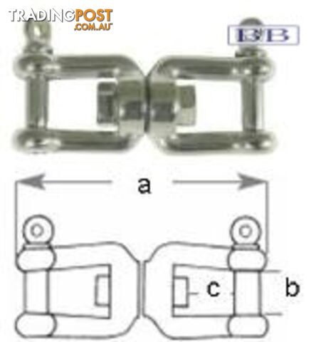 Fork & Fork Swivel 12mm