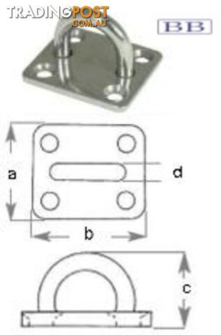 Square Pad Eye lge