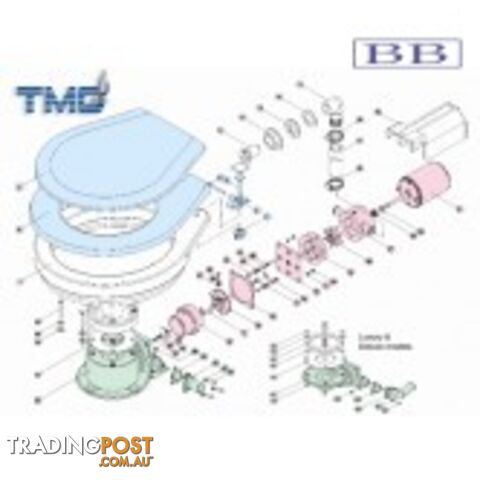 TMC marine toilet parts  Electric