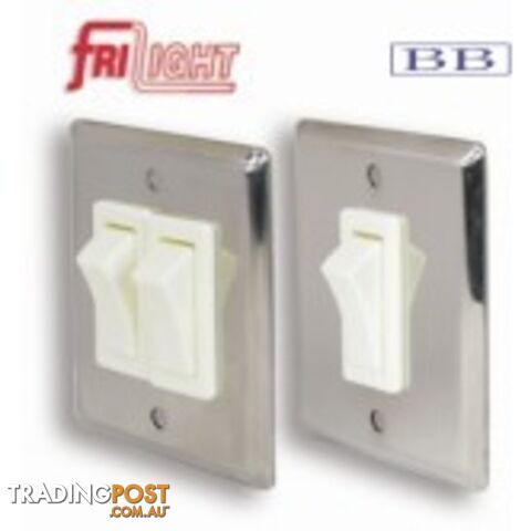 Light Switch - Double - S/S