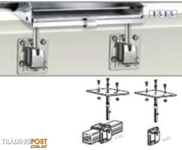 Square Rail/Side Mount Kit Dual Table