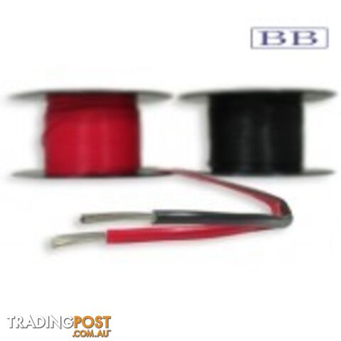 4.59mmŒ_ Black Single Core Tinned Wire (50m)