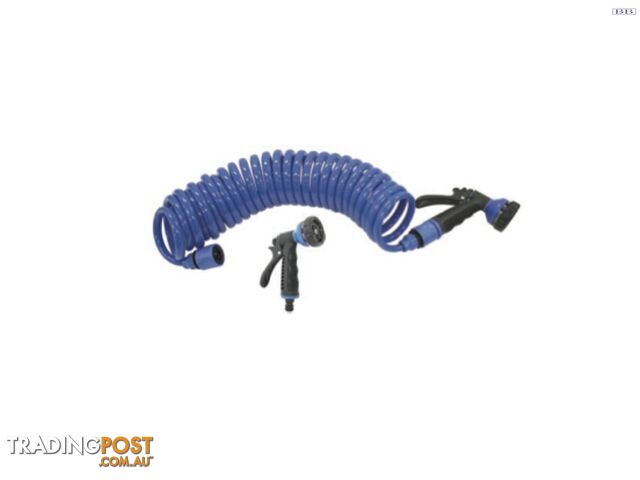 Jabsco Coiled deck wash hose with gun