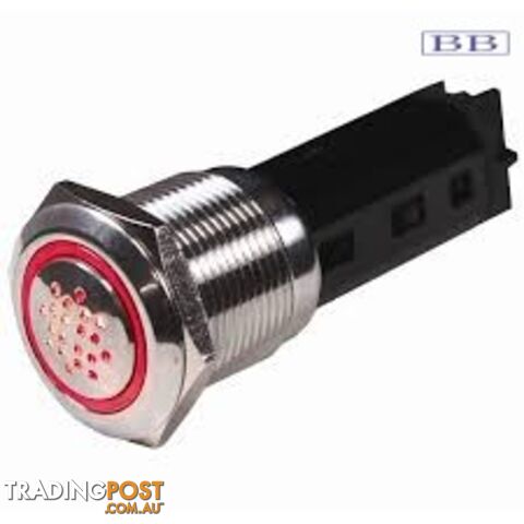 Alarm buzzer with indicator light