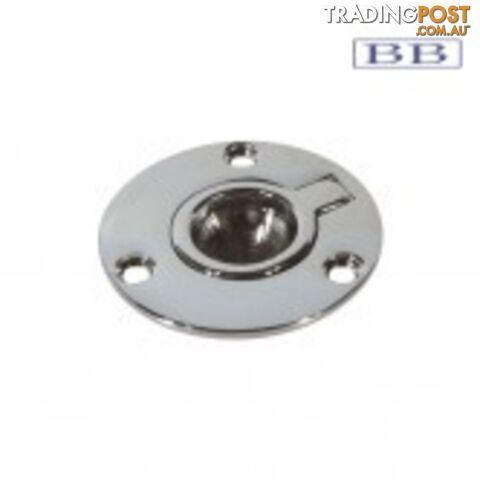 Round Lift Ring Chrome Brass
