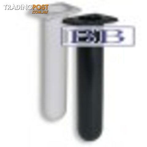 Slimline Straight Flush Mount Black