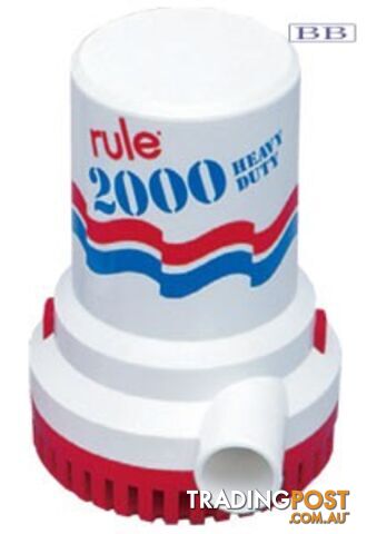 Marine RULE 2000 BILGE PUMPS 12v or 24v