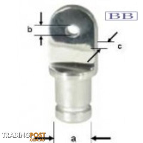 Canopy Bow End S/S 7/8"