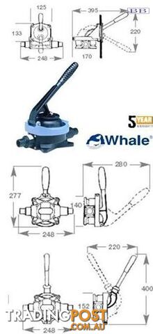 Marine Whale Gusher Urchin Removable Handle Pumps