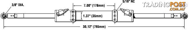 291006 Tandem Catamaran Outboard Steering Cylinder HC5343