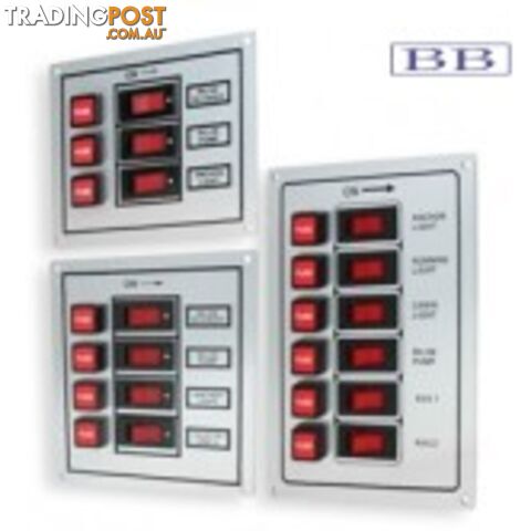 Illuminated 6 Vertical Switch Panel