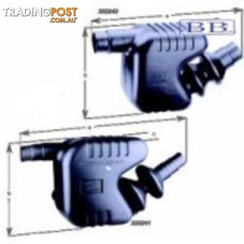 Boat Exhaust Water lock/silencer 55/60/65