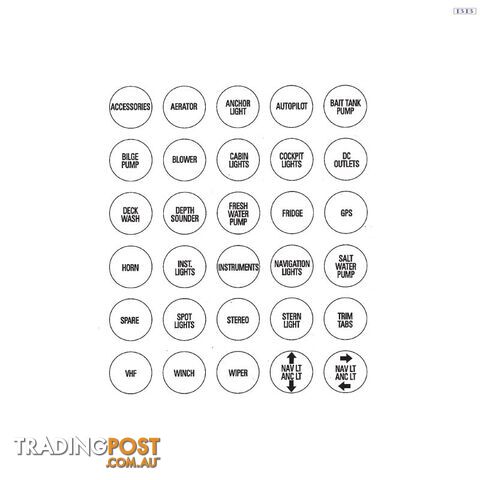 Micro Modular Switch Label Set 1