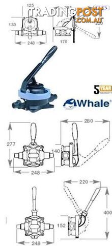 Marine Whale Gusher Urchin Fixed Handle Pumps