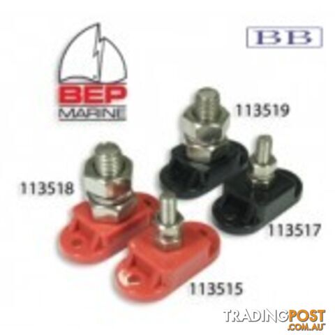 Insulated Power Stud 10mm Red