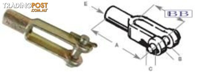 Clevis end terminal suits 30 series