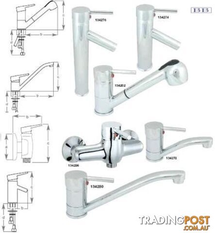 Short fixed faucet