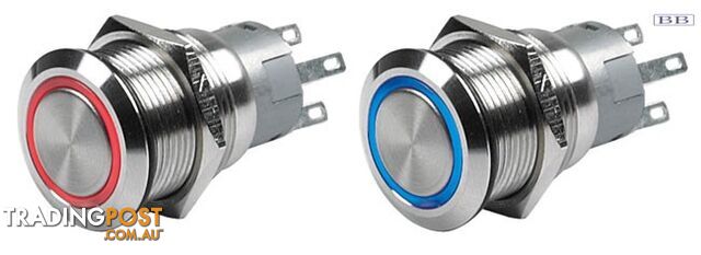 Press switch with indicator light