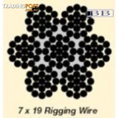 7 x 19 Rigging Wire 1/8"