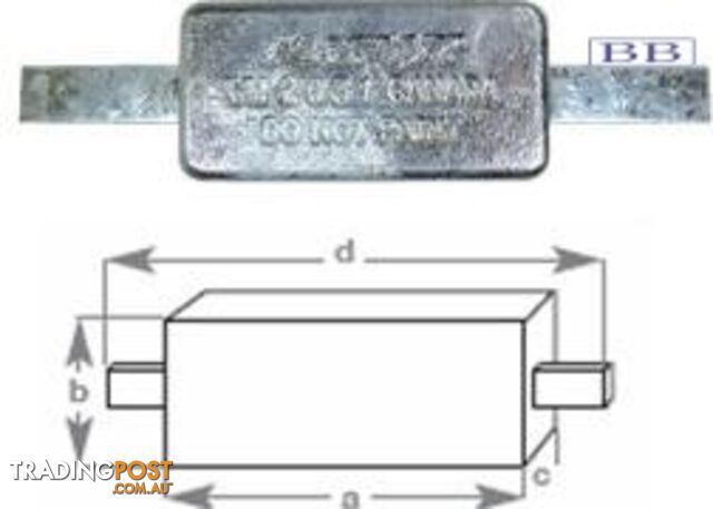 Block Anode with Strap 1.5kg