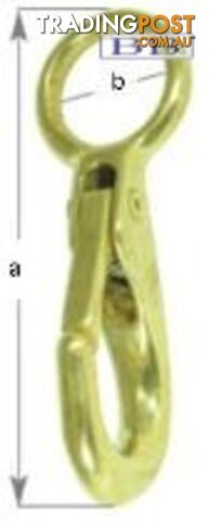 Brass Snap Hook 71mm
