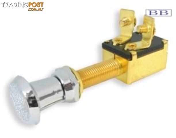 Push-Pull Switch, Brass