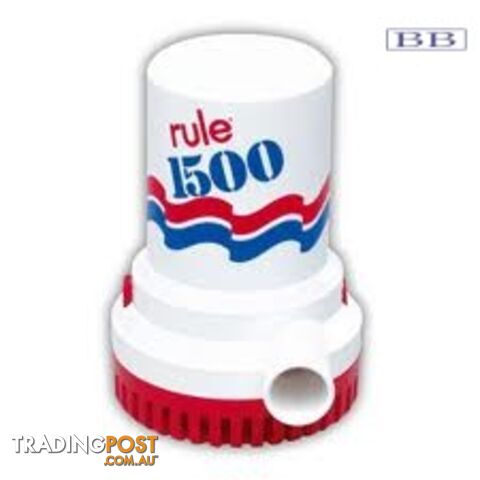 Marine RULE 1500 BILGE PUMPS 12v or 24v